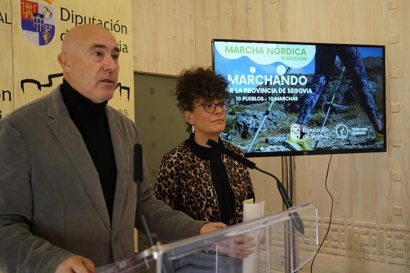 La Diputación y Territorio Rampinge proponen diez rutas de marcha nórdica en la tercera edición de ‘Marchando por la Provincia’