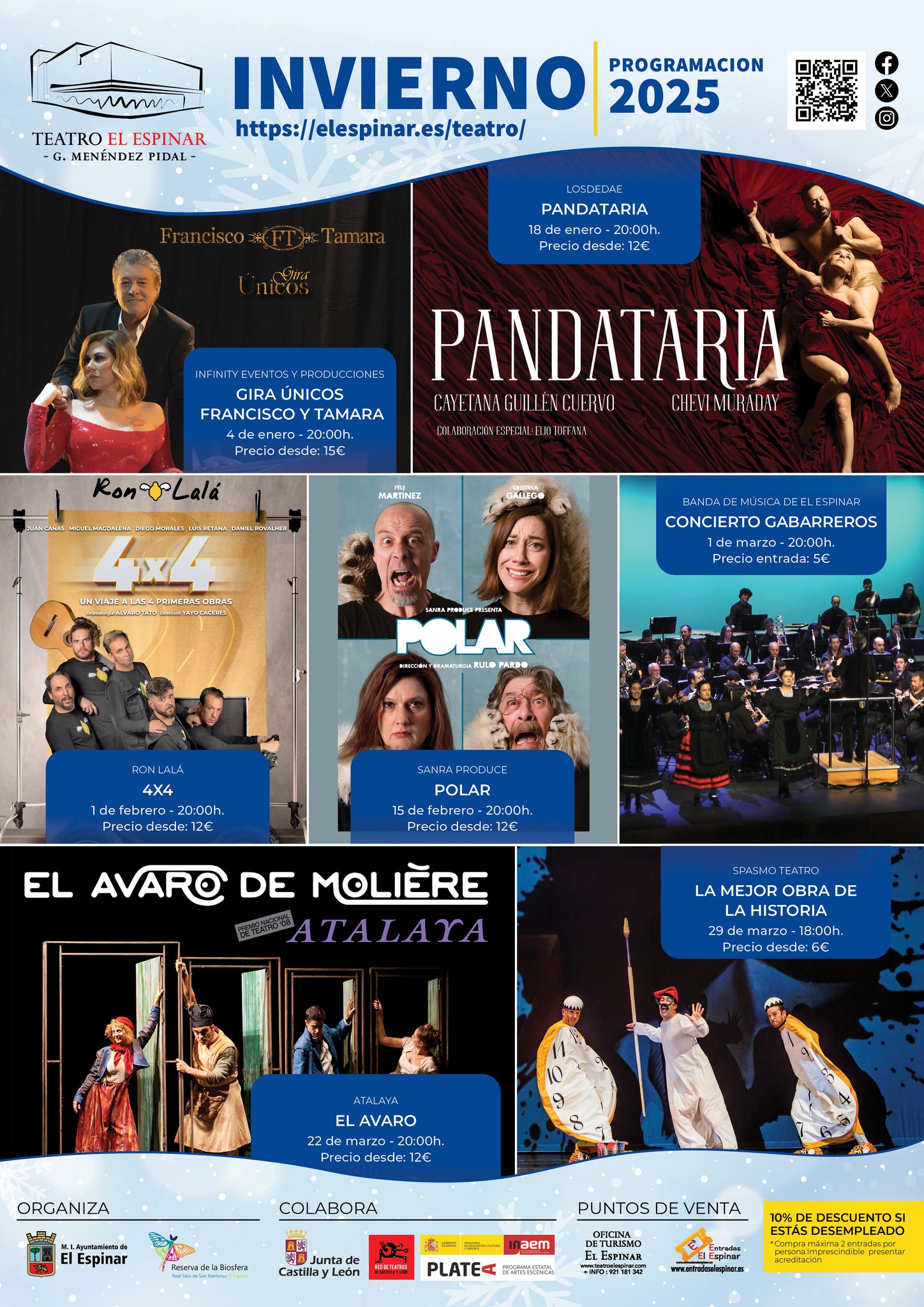 Nueva programación de invierno del Teatro de El Espinar